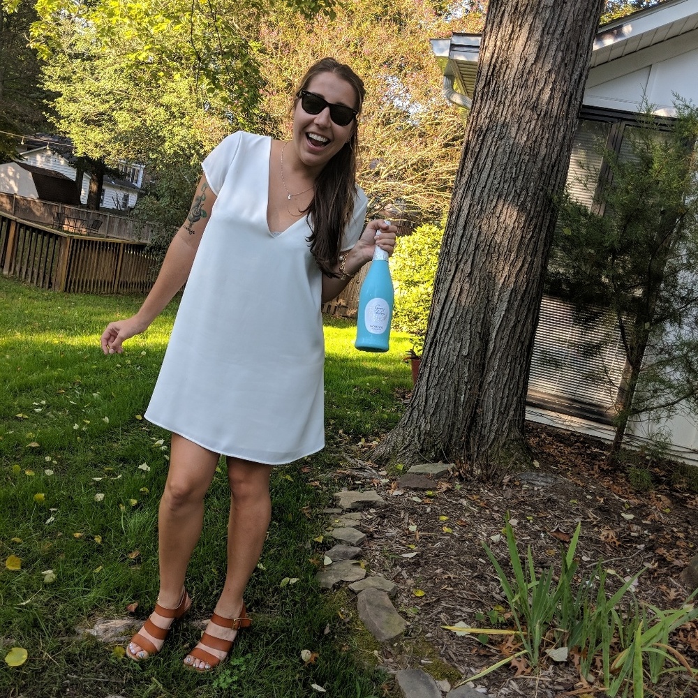 Tobi Deep V Neck Dress